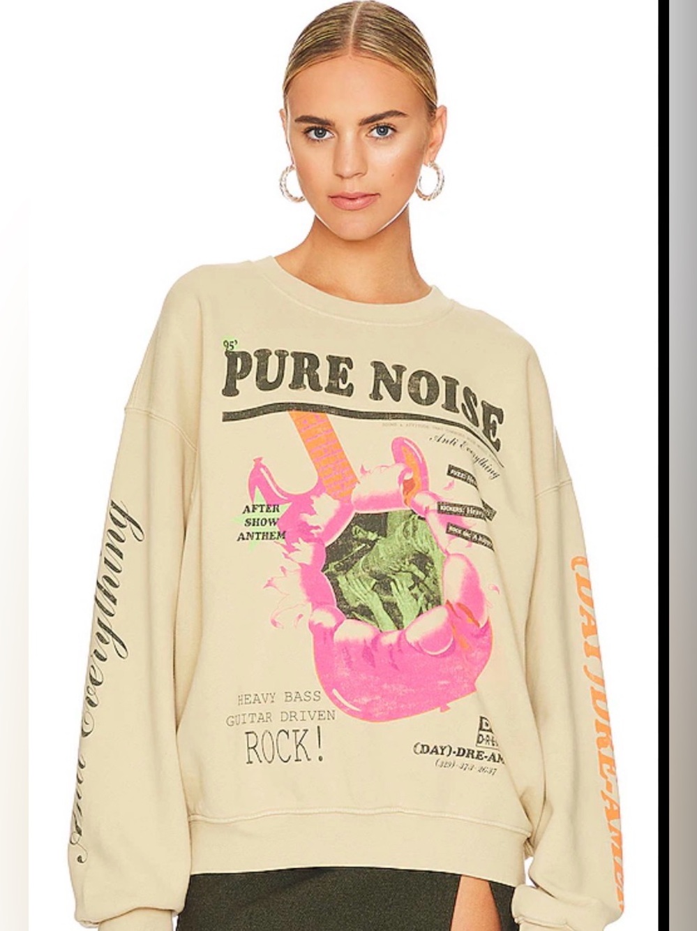 Daydreamer pure noise khaki sweatshirt